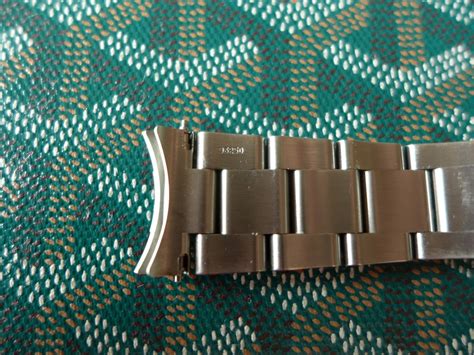 rolex end link codes|rolex clasp code year.